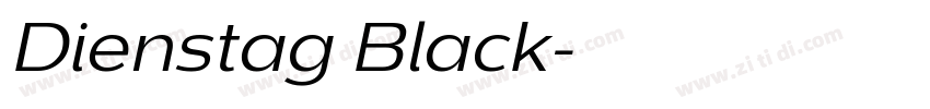Dienstag Black字体转换